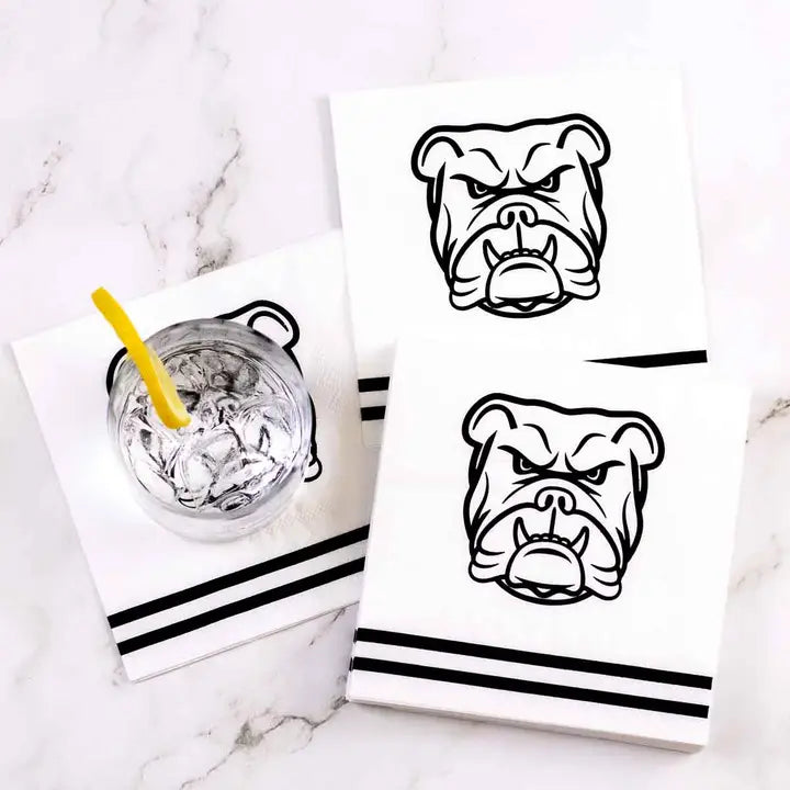 Bulldog Cocktail Napkins